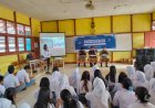 SATGAS PAMTAS YONKAV 3/AC HADIRI SOSIALISASI KEIMIGRASIAN DAN EDUKASI PENCEGAHAN TPPO DI SMA N 1 BADAU